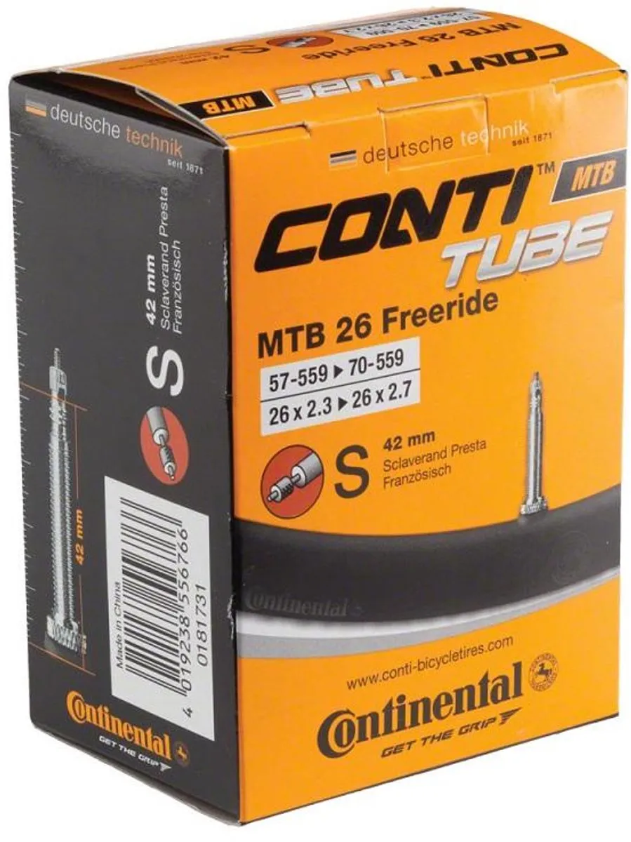 Continental Binnenband MTB 26 Inch Freeride AV - Meerkleurig