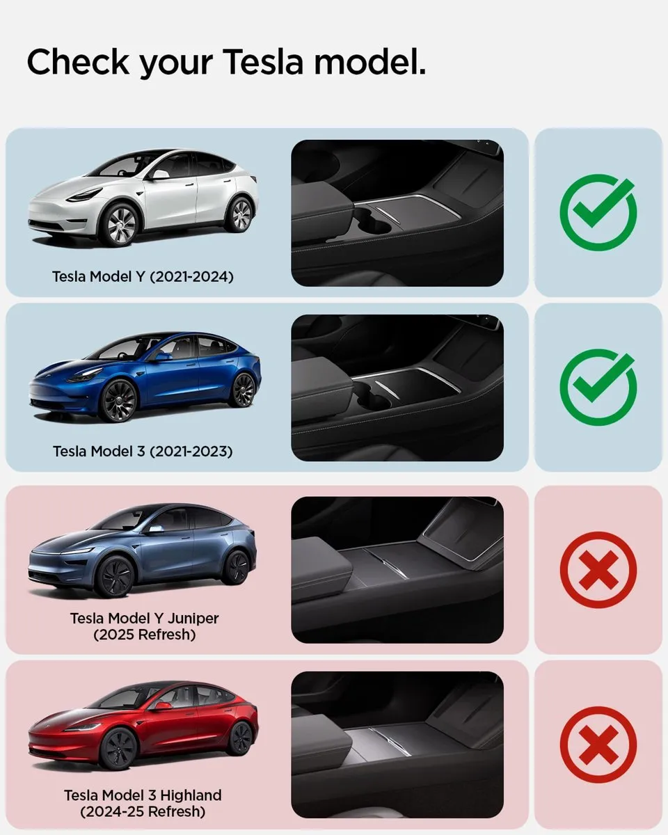 Spigen Tesla Middenconsole-Organizer Model Y/3 - Zwart