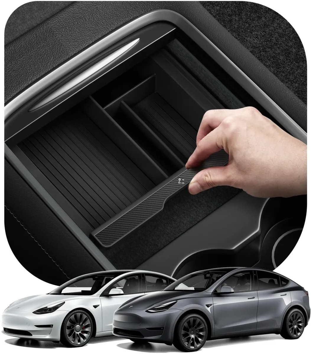 Spigen Tesla Middenconsole-Organizer Model Y/3 - Zwart