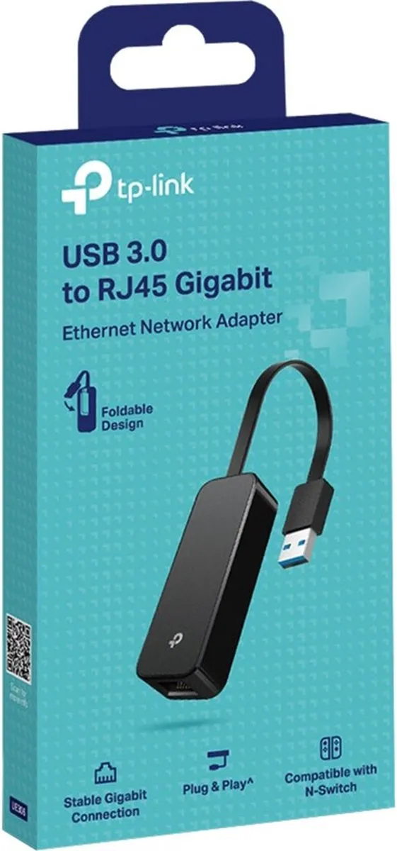 TP-Link UE306 USB 3.0 naar Gigabit Ethernet Adapter - Zwart - afbeelding 6 van 6