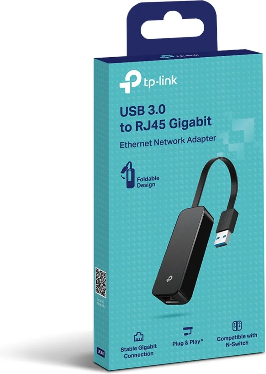 TP-Link UE306 USB 3.0 naar Gigabit Ethernet Adapter - Zwart