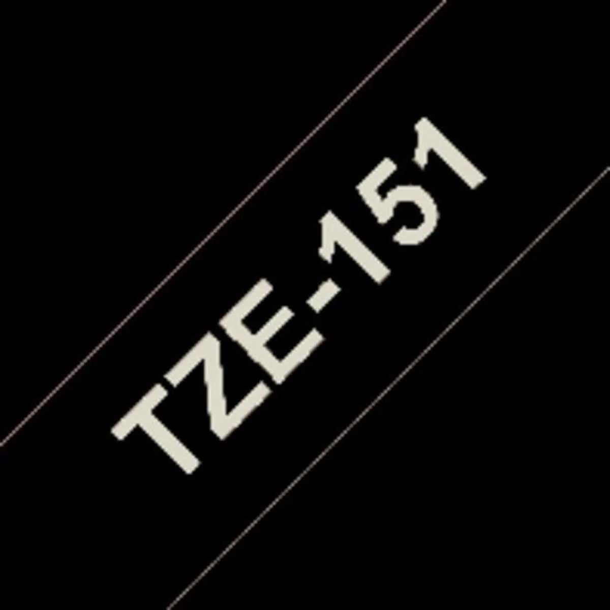 Brother TZ-151 24mm Lamineerband - 8m - Zwart - afbeelding 6 van 6