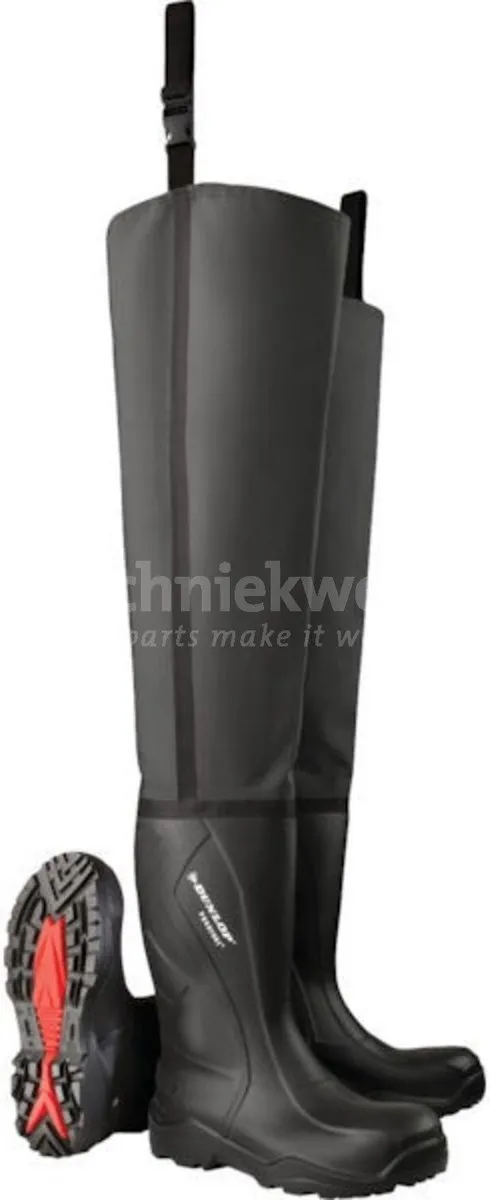 Dunlop Purofort+ Lieslaars S5 - Maat 47 - Groen/Zwart