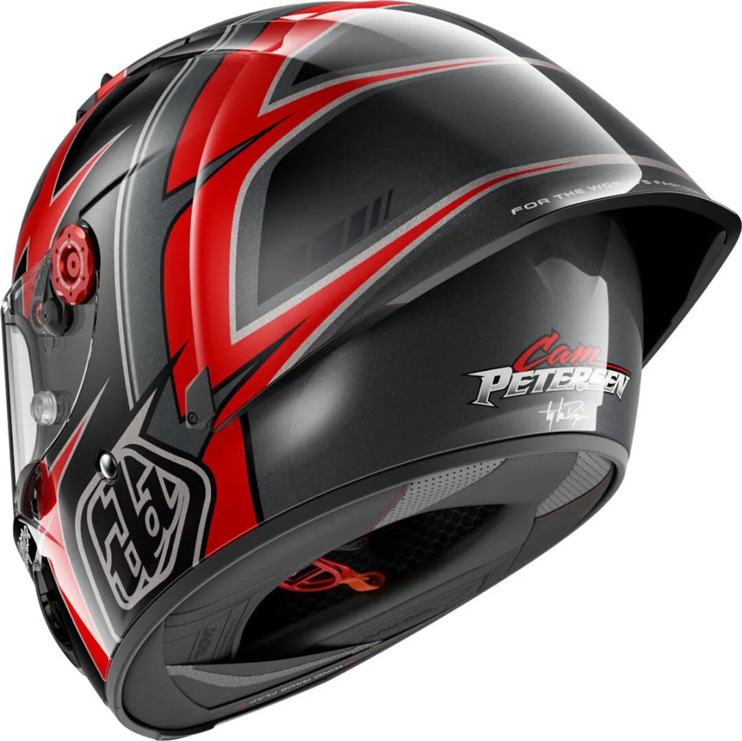 Shark Race-R Pro GP 06 Replica Cam Petersen Helm - Maat M - Zwart/Rood/Antraciet
