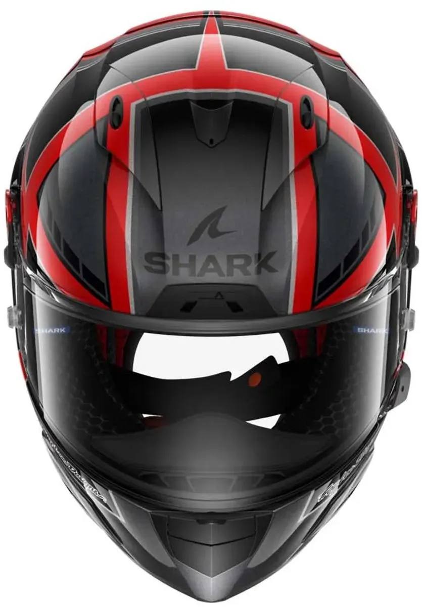 Shark Race-R Pro GP 06 Replica Cam Petersen Helm - Maat M - Zwart/Rood/Antraciet