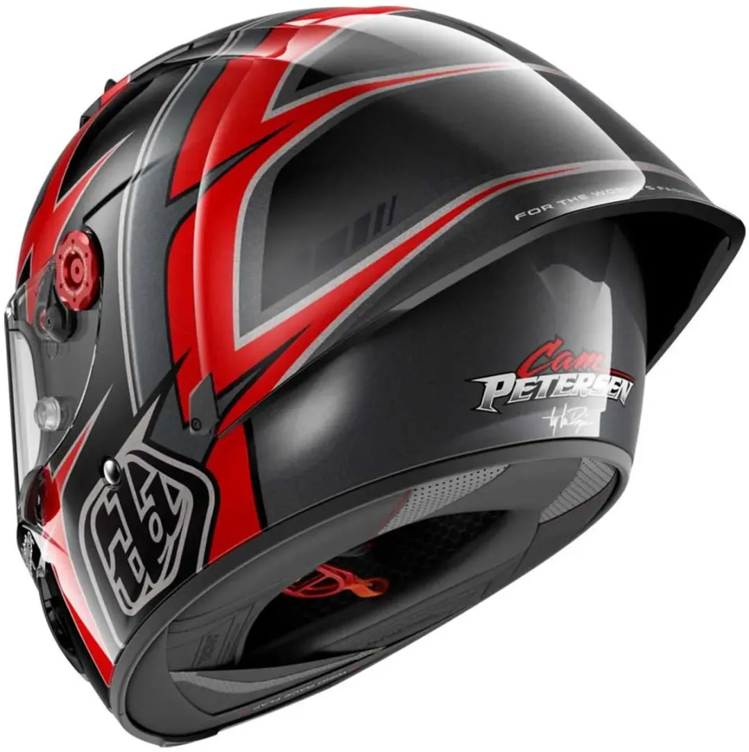 Shark Race-R Pro GP 06 Replica Cam Petersen Helm - Maat M - Zwart/Rood/Antraciet