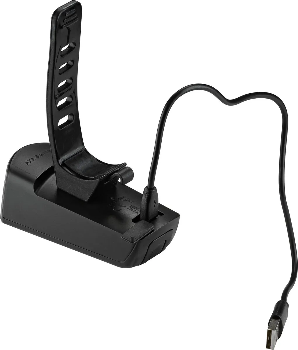 AXA Dwn Set 100 Lux Fietsverlichting USB Oplaadbaar - Zwart