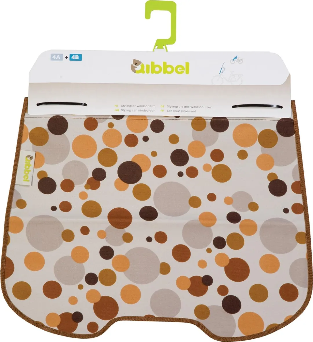 Qibbel Q715 Stylingset Windscherm - Dots Brown