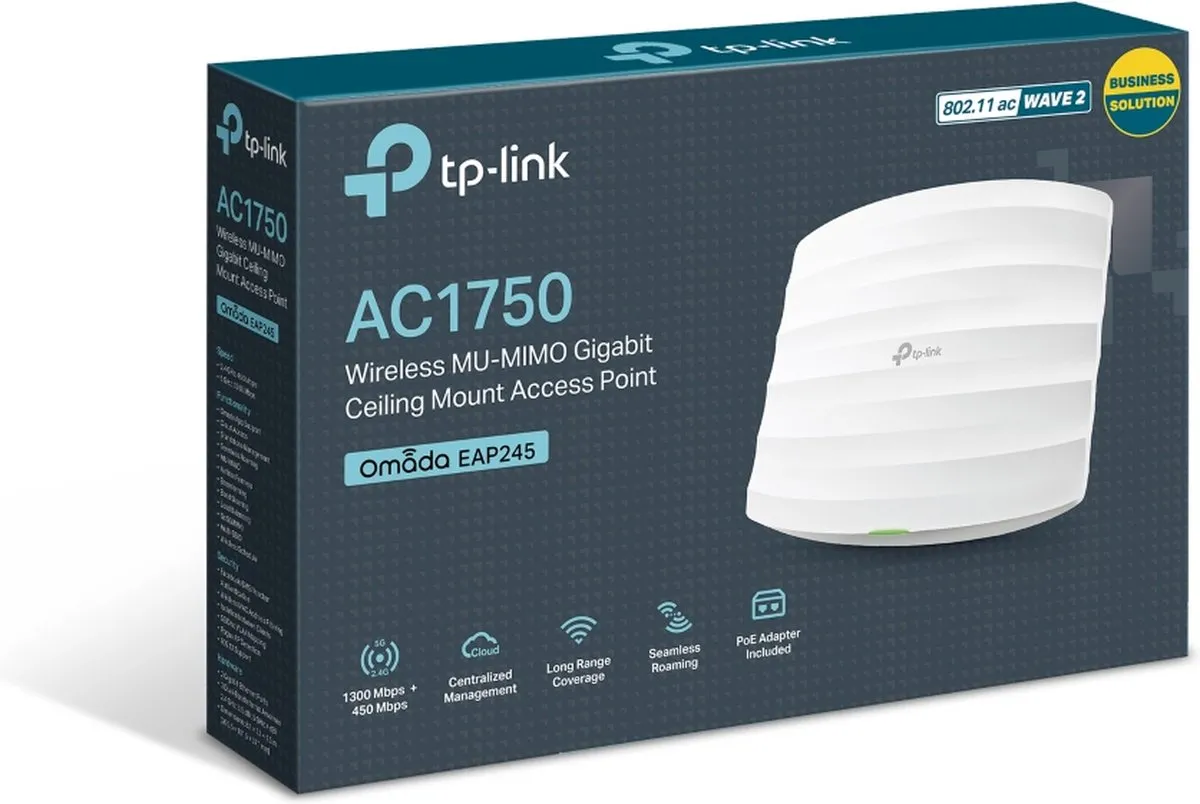 TP-Link Omada EAP245 Access Point 1750 Mbps - Wit