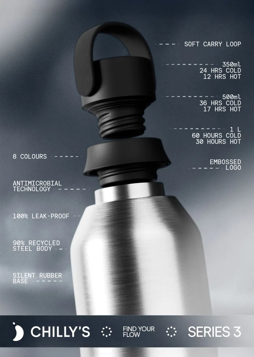 Chillys Series 3 CB3-B501RR Thermosfles 500ml - Refill Rebel - Roestvrij staal