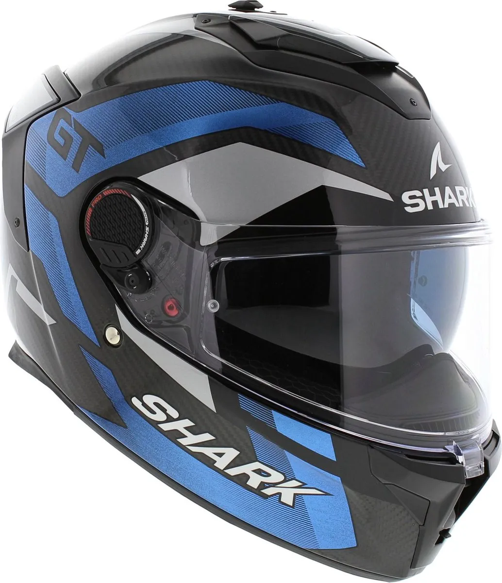 Shark Spartan GT Pro Carbon Ritmo - L - Glans zwart/blauw