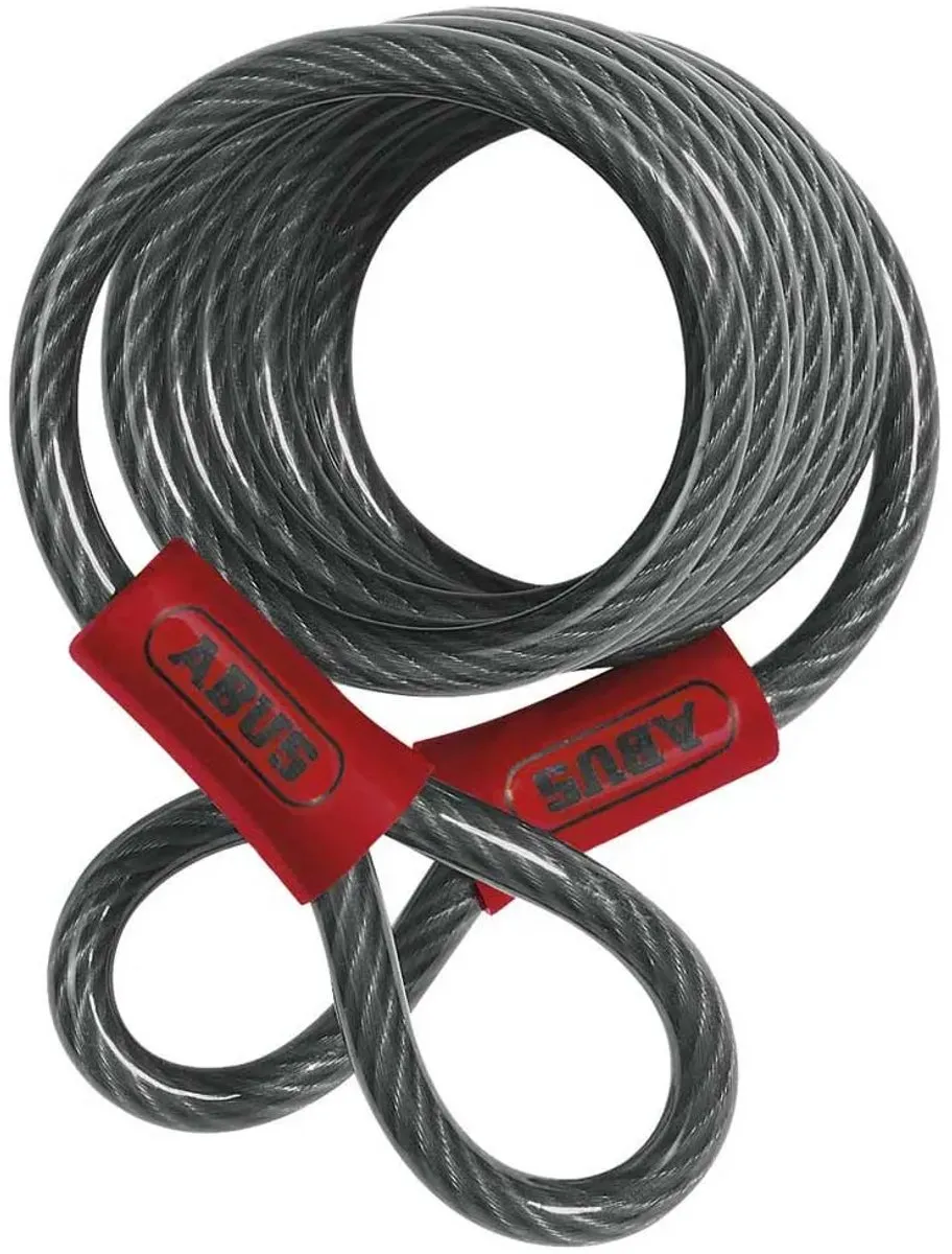 ABUS AB185018 Lussenkabel 185cm - 8mm - Zwart