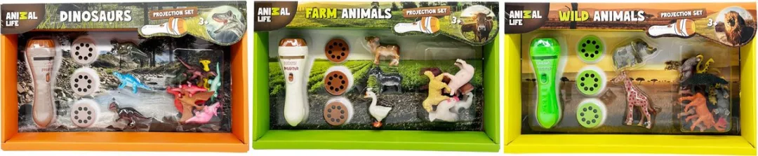 Ruby Toys Projectorset Dieren Educatief Speelgoed 1750239 - Meerkleurig