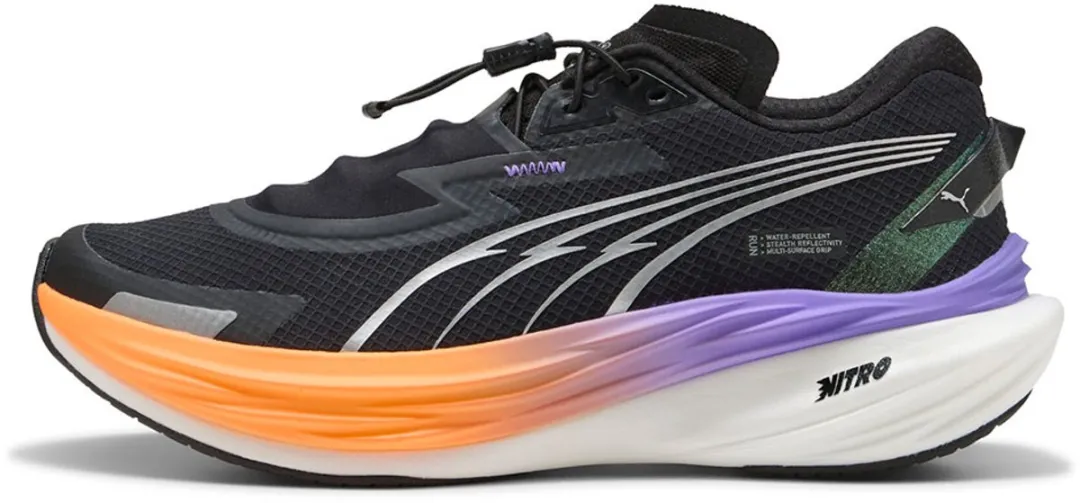 PUMA Deviate Nitro 3 Wtr+ Hardloopschoenen - EU 40 - Zwart