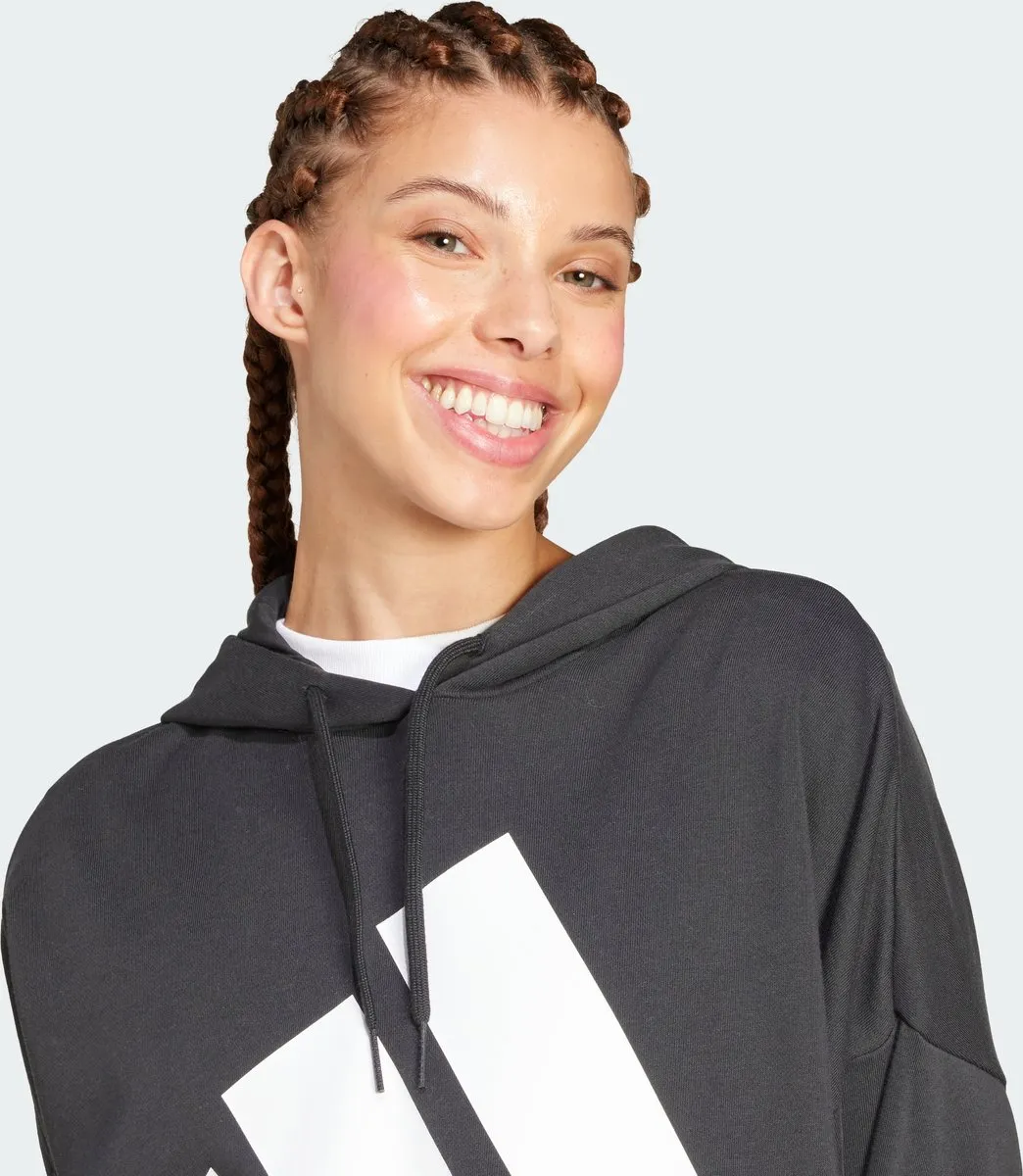 adidas Essentials Big Logo French Terry Hoodie - Zwart