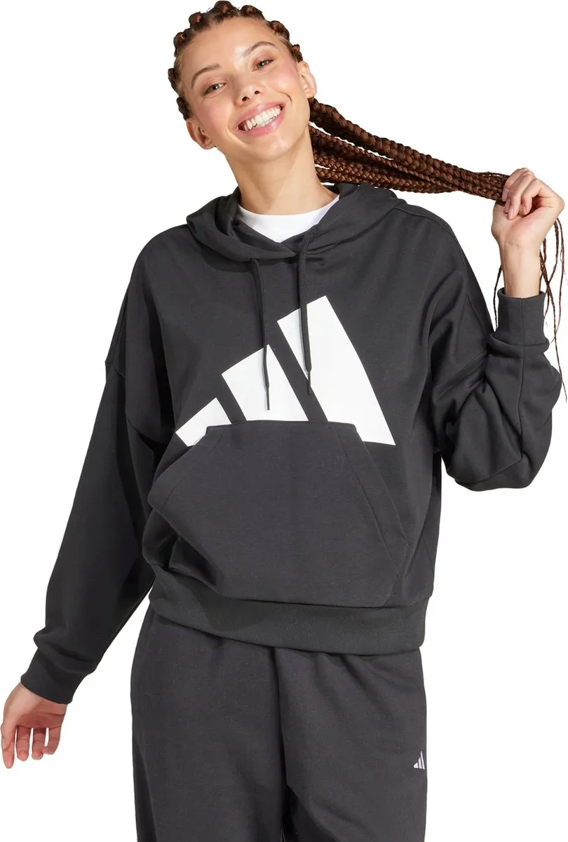 adidas Essentials Big Logo French Terry Hoodie - Zwart
