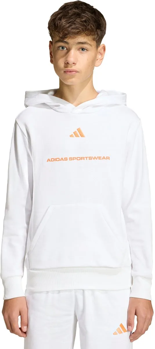 Adidas Slogan Fleece Hoodie KG7386