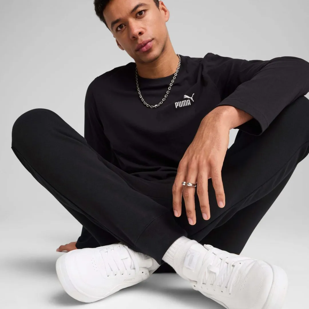 PUMA Essentials No.1 Logo Slim Sweatpants 98 - Zwart