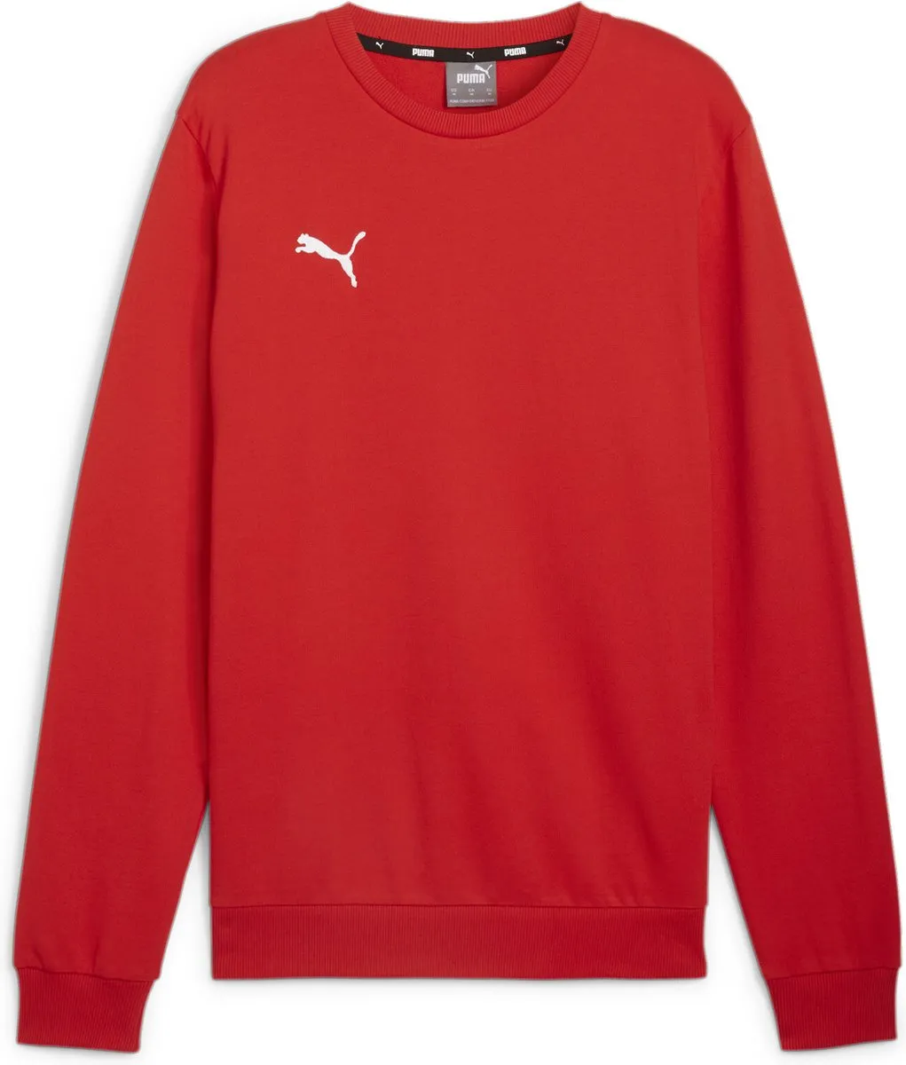 PUMA teamGOAL Casuals Crew Neck Sweat Heren - XL - Puma Red/White