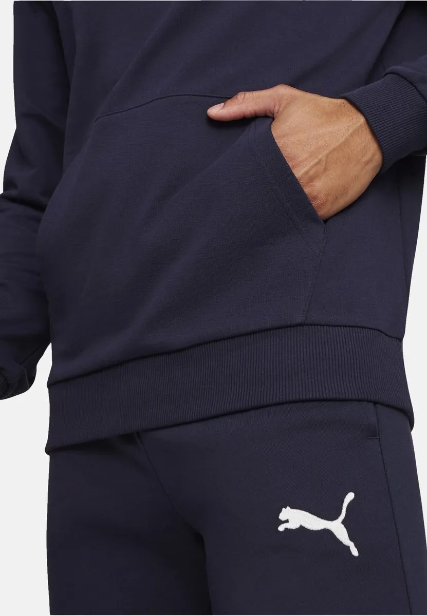 PUMA teamGOAL Casuals Hoody Heren - Navy/White M - afbeelding 6 van 6