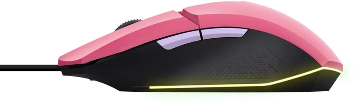 Trust GXT 109P Felox Gaming Muis 6400 DPI - Roze