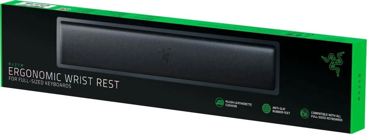 Razer Ergonomische Polssteun Toetsenbord RC21-01470200-R3M1 - Groot - Zwart