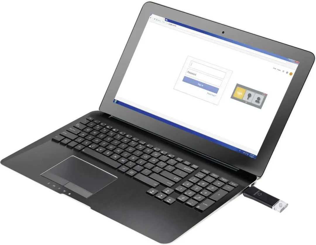Renkforce PM-01 Passwordmanager USB-stick - Zwart