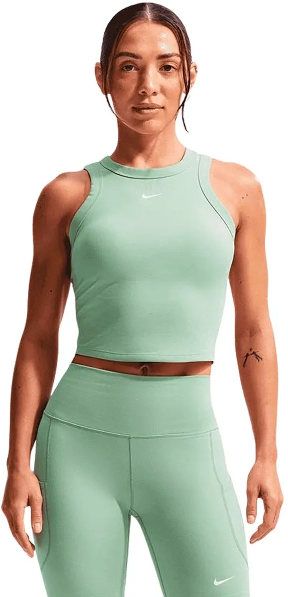Nike One Fitted Dri-FIT Cropped Tanktop FN2806-007 - XL - Groen