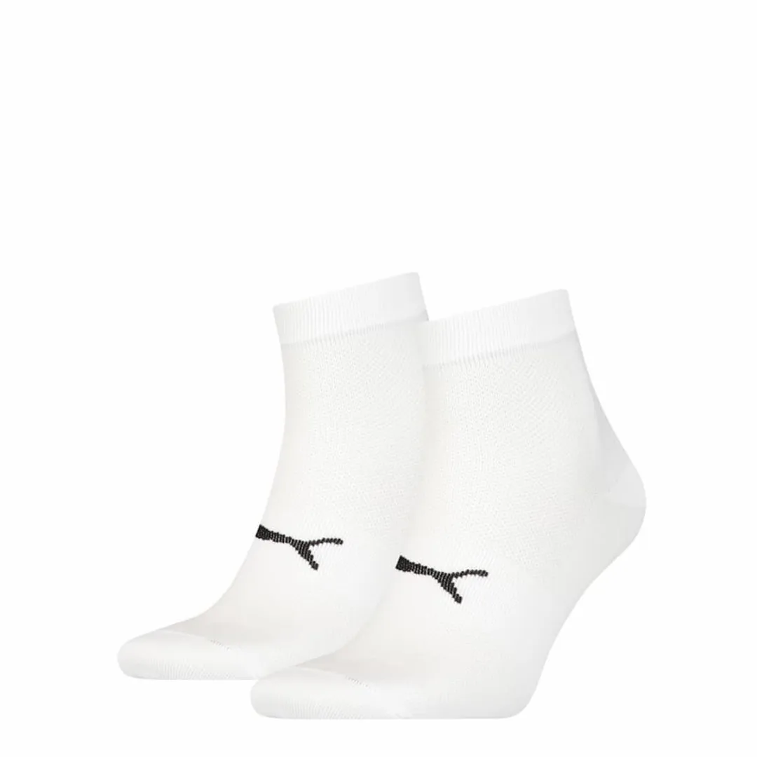PUMA Unisex Quarter Sportsokken 2 Paar