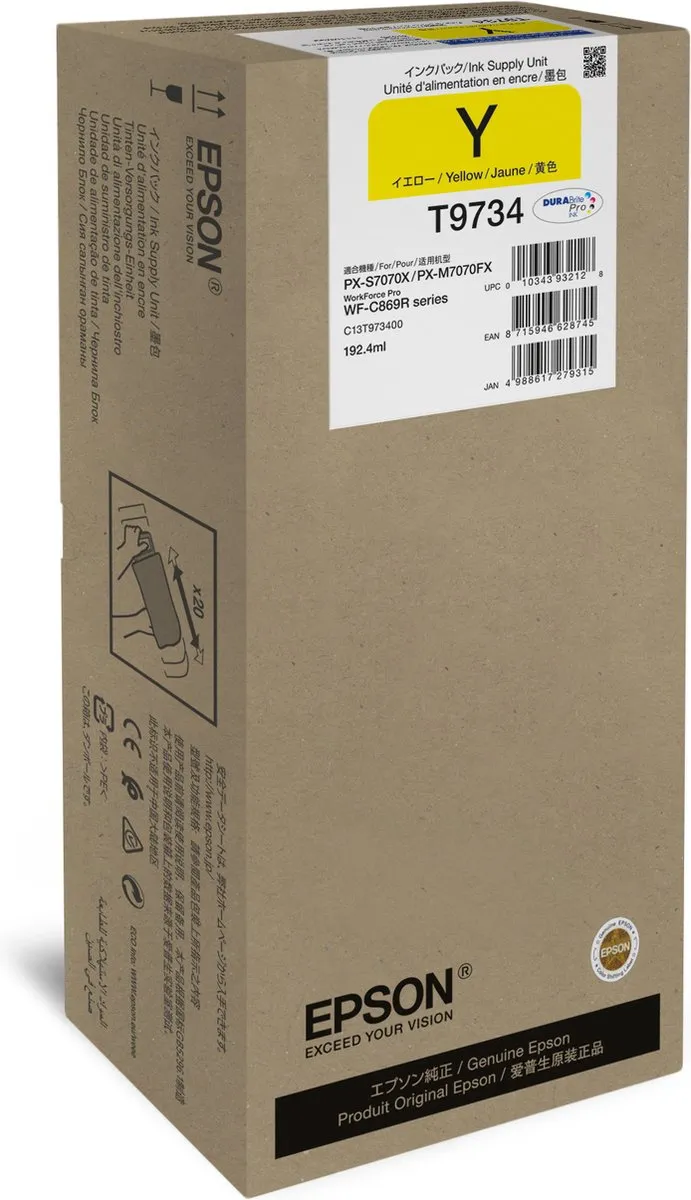 Epson C13T973400 Geel XL Inktcartridge