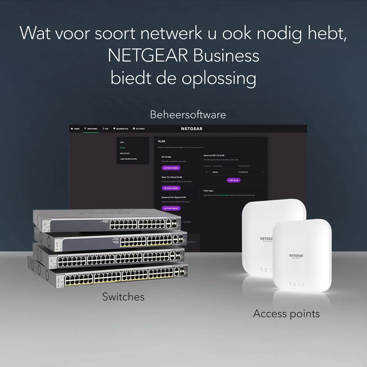 Netgear GS516 Unmanaged Switch 16x 1Gbps - Grijs