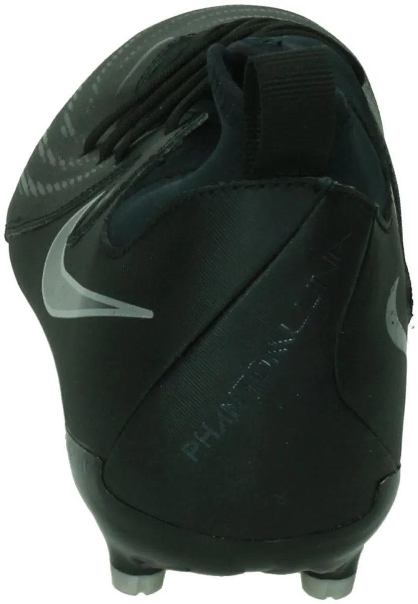 Nike Phantom Luna II Academy FG/MG Voetbalschoenen Junior 38 - Zwart/Zilver