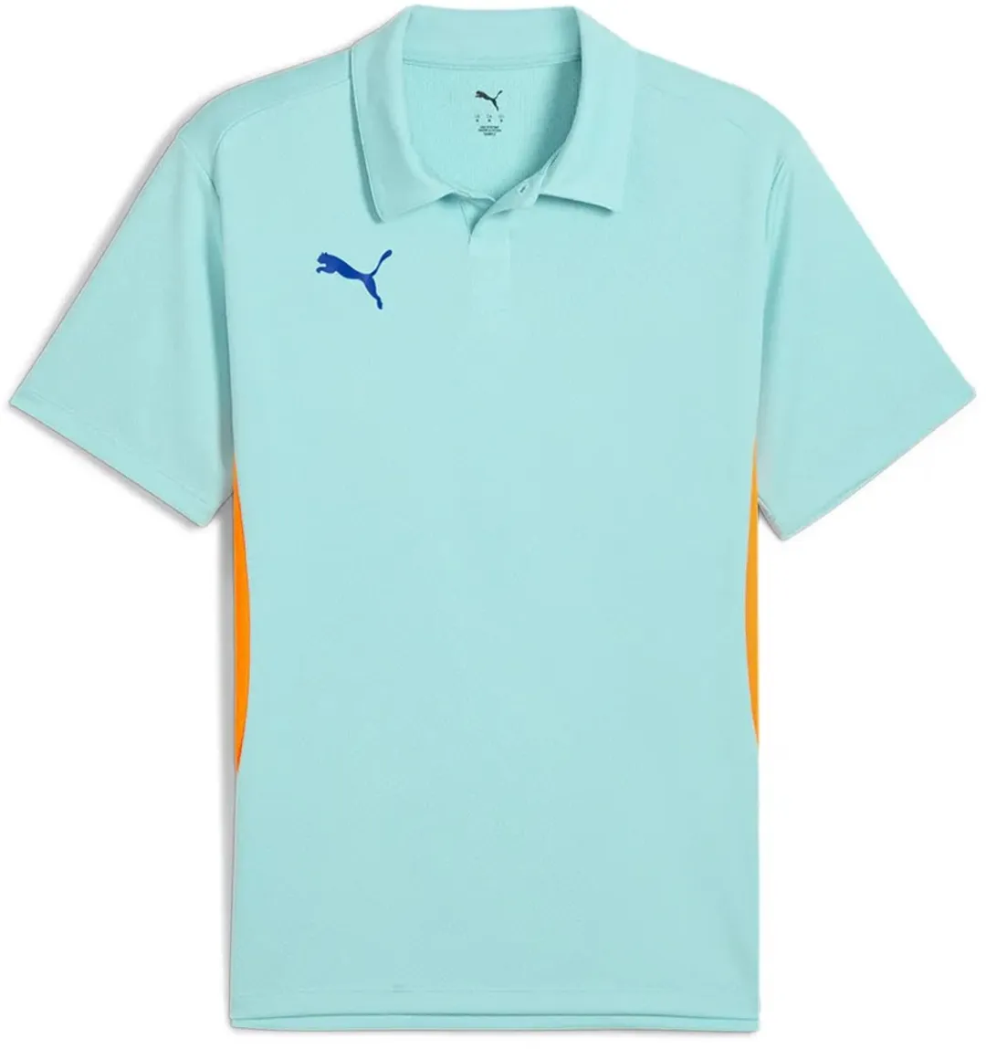 PUMA Individual Korte Mouw Poloshirt - XS - Blauw