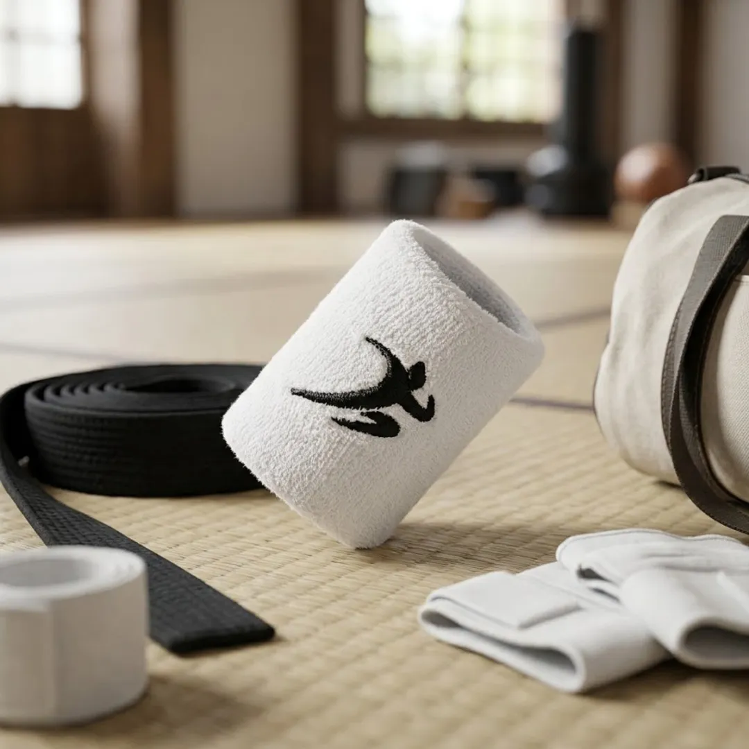 NuveX Witte Zweetband - Dames/Heren - Sportmotief