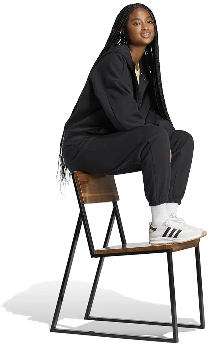 adidas W FI SL FZ HD Hoodie Dames - Zwart S