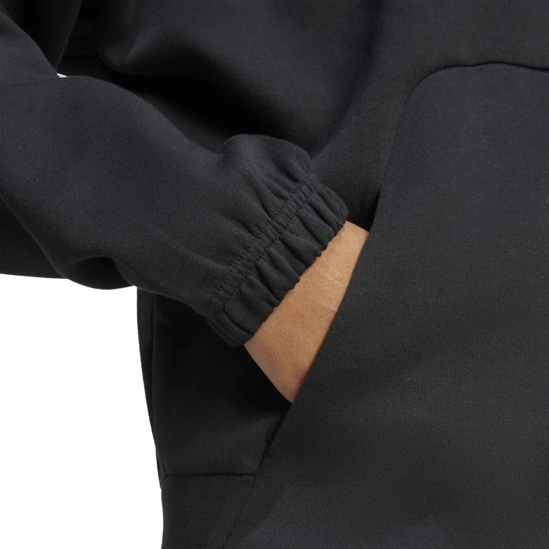adidas W FI SL FZ HD Hoodie Dames - Zwart S