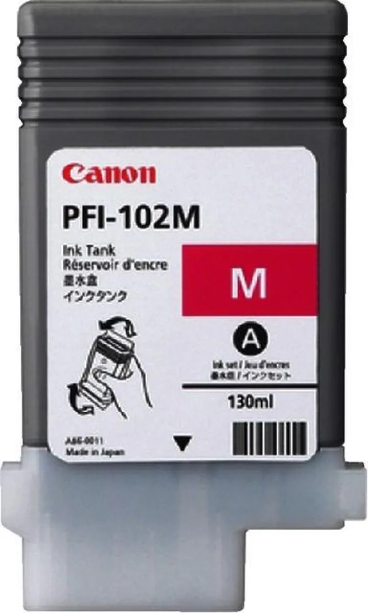 Canon PFI-102M Inktcartridge Magenta - 130ml