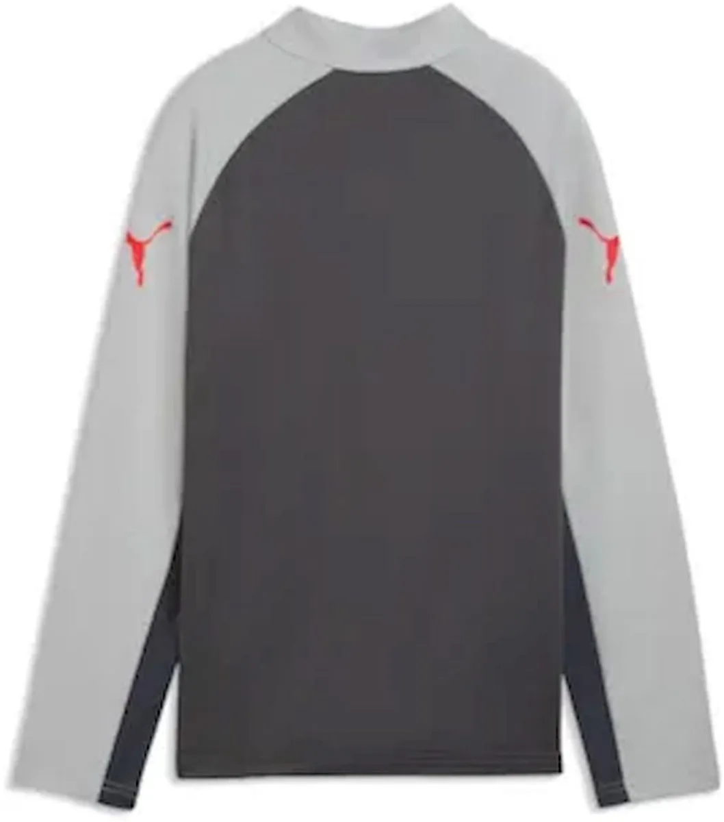 PUMA Individualliga 1/4 Zip Top Jr Sweater - Grijs