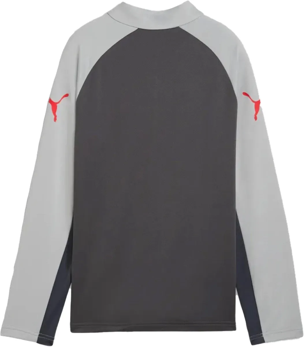 PUMA Individualliga 1/4 Zip Top Jr Sweater - Grijs