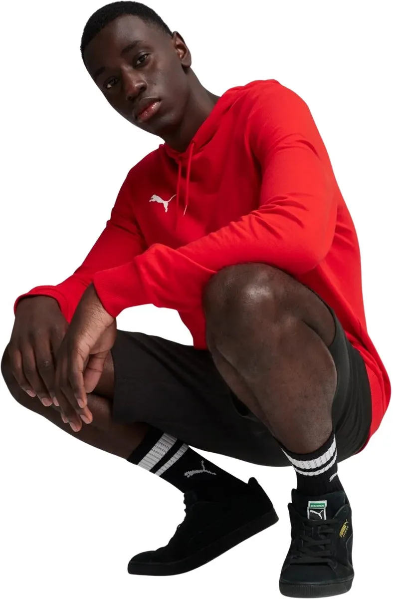 PUMA teamGOAL Casuals Hoody Heren - Puma Red-Puma White - afbeelding 6 van 6