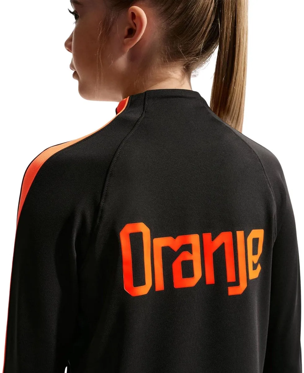 Nike Nederlands Elftal Trainingsjack WK2026 Junior IB5451-010 - 140 - Zwart/ Oranje
