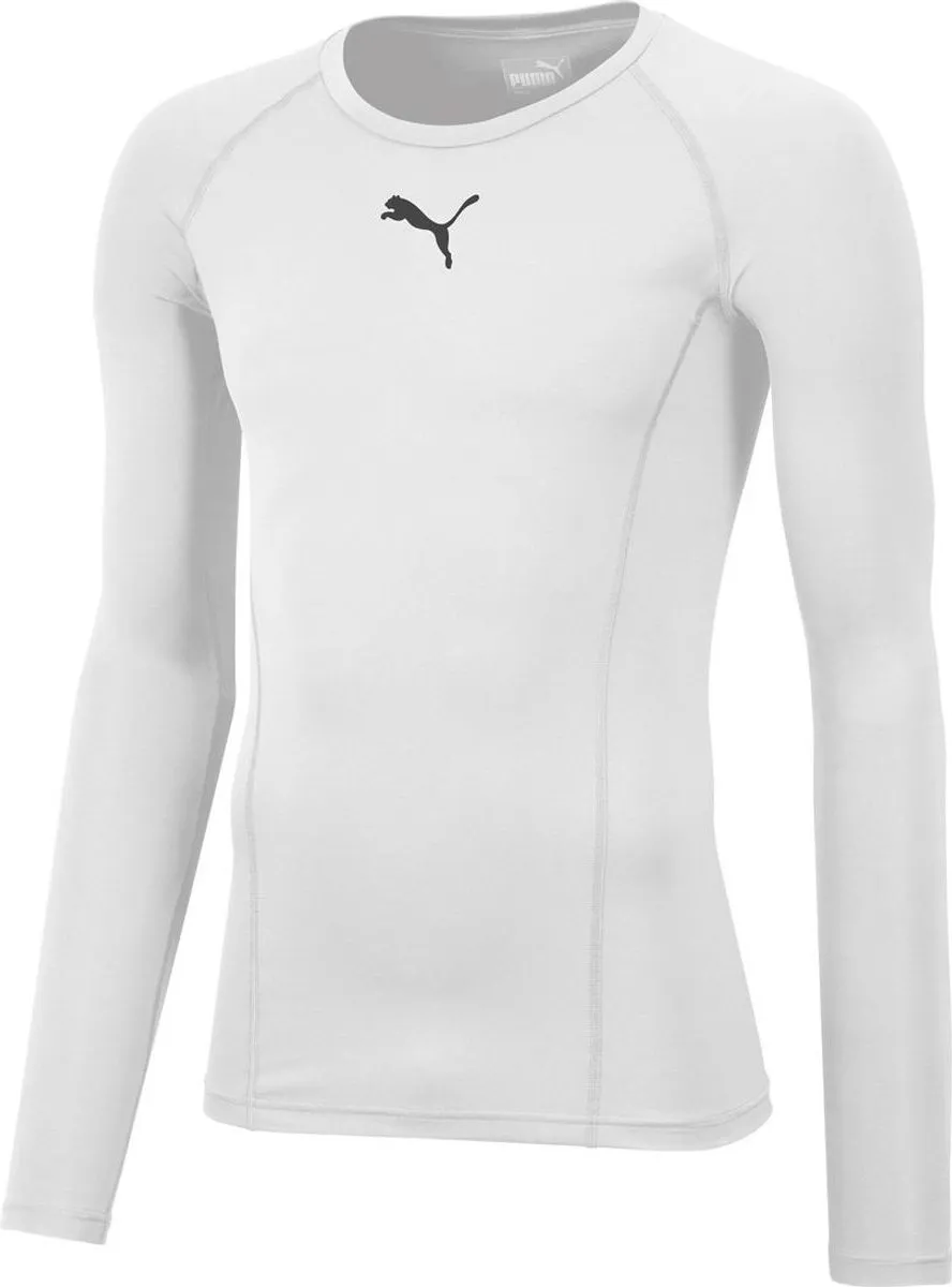 PUMA Liga Baselayer Shirt Lange Mouw Kinderen 152 - Wit
