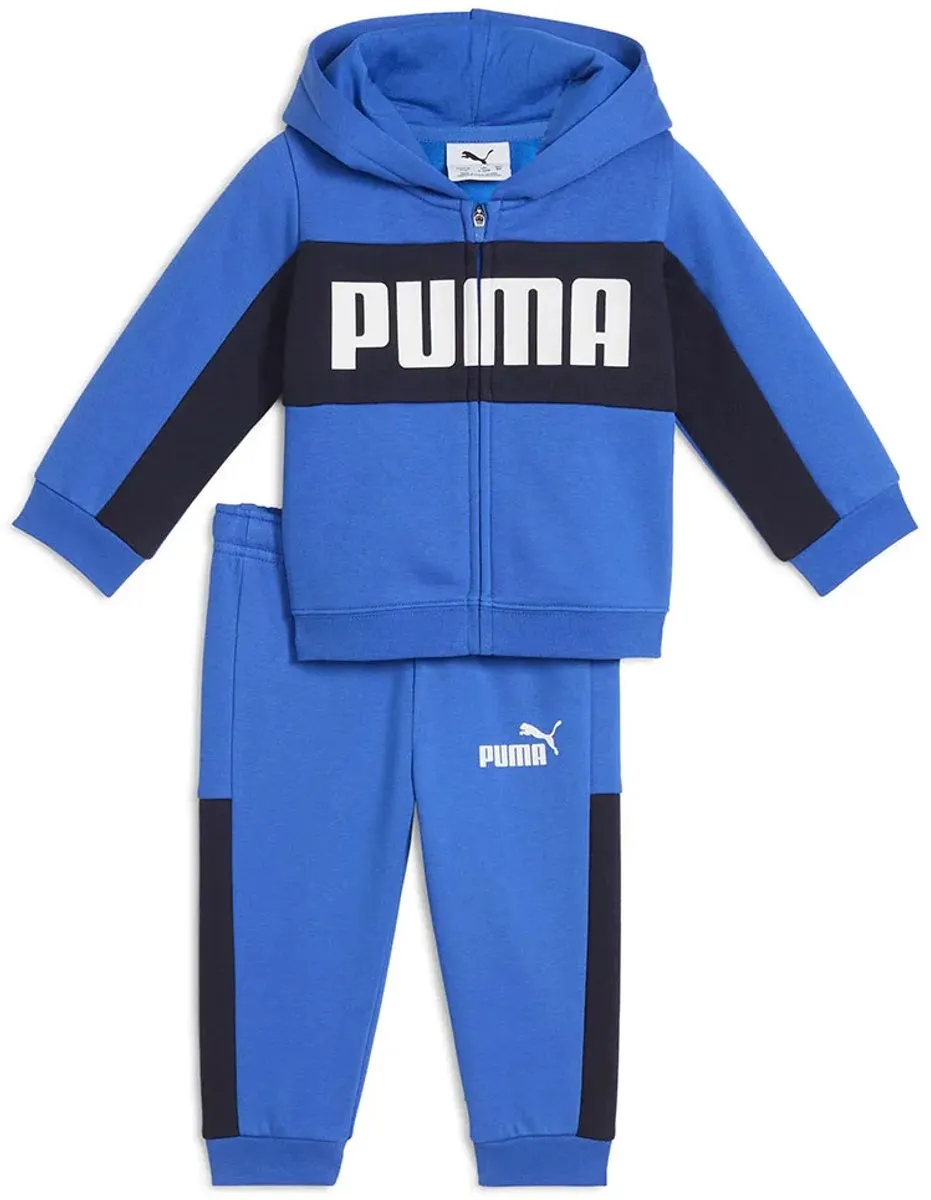PUMA Minicats Ess Block Trainingspak - Blauw 3-6 Maanden