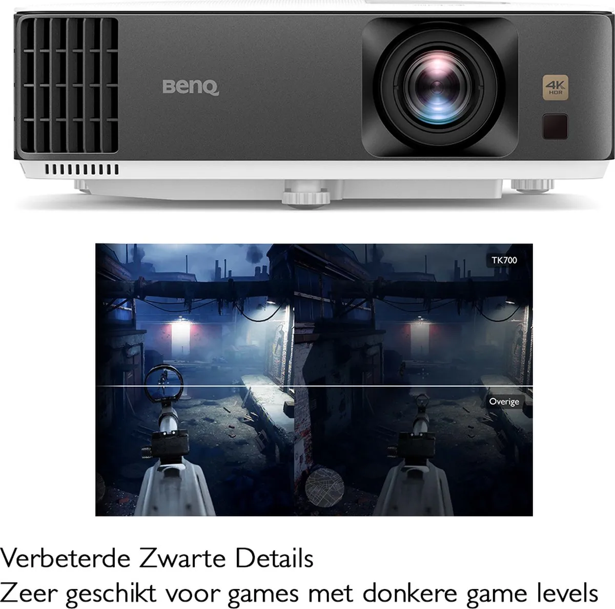 BenQ TK700 HDR Gaming Projector 4K - 3200 Lumen - 2x HDMI