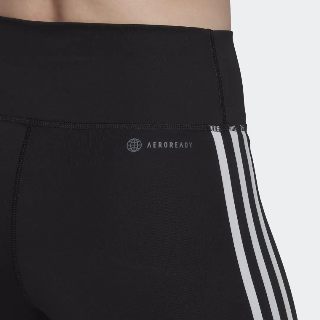 Adidas Performance 3-Stripes Korte Legging XS - Zwart