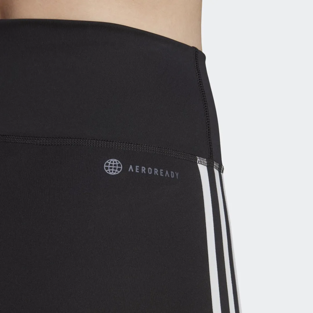 Adidas Performance 3-Stripes Korte Legging XS - Zwart