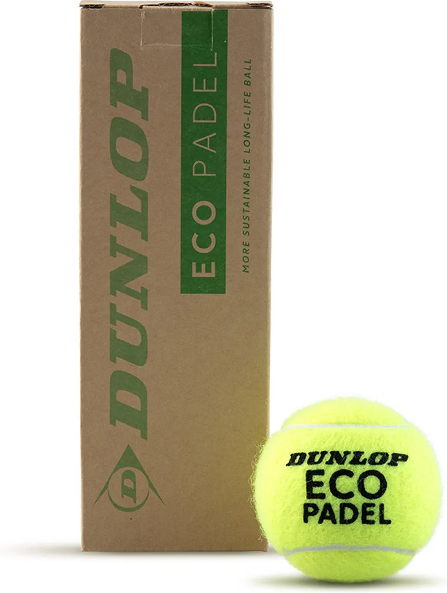 Dunlop Eco Padelballen - 3 Stuks - Geel