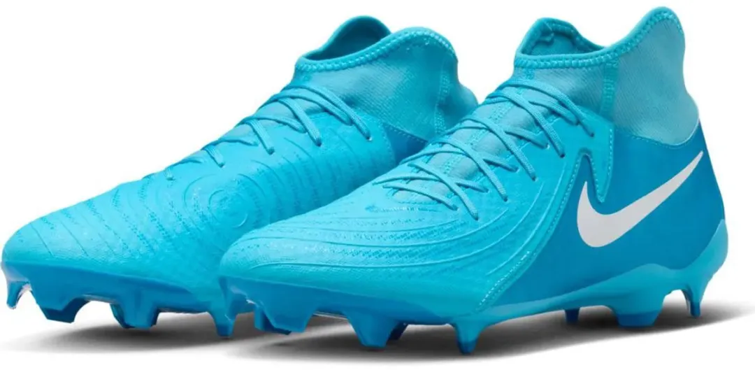 Nike Phantom Luna II FG/MG Voetbalschoenen FD6725-400 - 45.5 - Lichtblauw/Wit