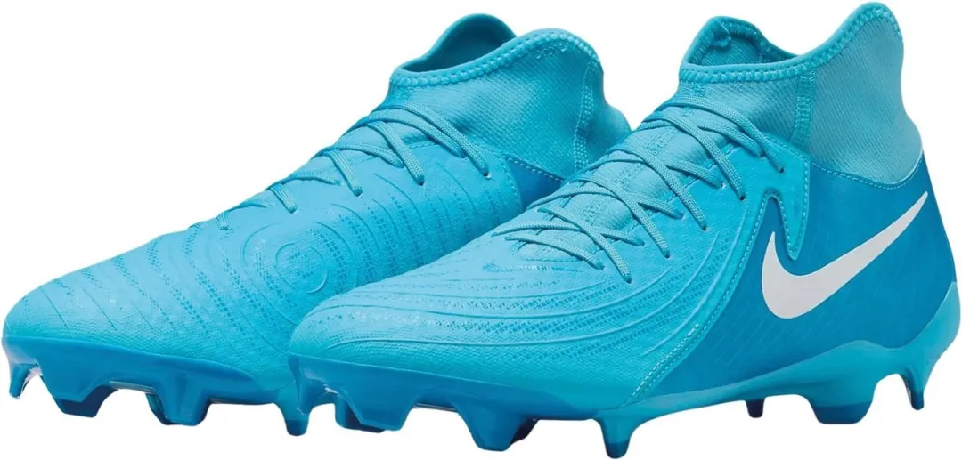 Nike Phantom Luna II FG/MG Voetbalschoenen FD6725-400 - 45.5 - Lichtblauw/Wit
