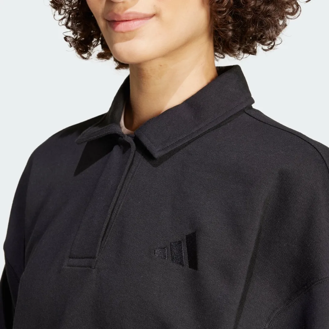 adidas ALL SZN French Terry Polo - Zwart S